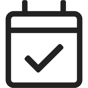 Icon calendar check